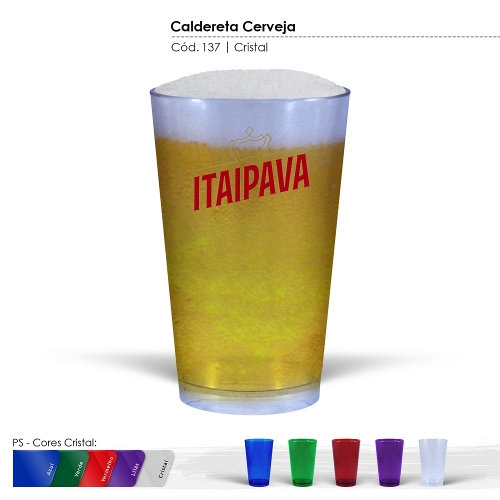 Copos personalizado, Canecas personalizada, Long drink personalizado - Copo México 320ml Translúcido